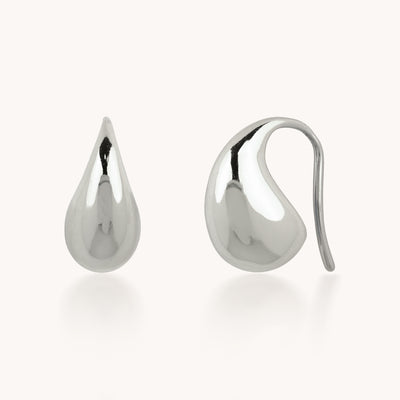 ARETES GOTAS DE PLATA - 7703