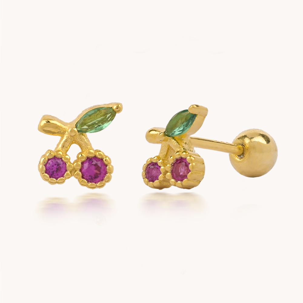 ARETES CEREZA ENCANTADA - 8774