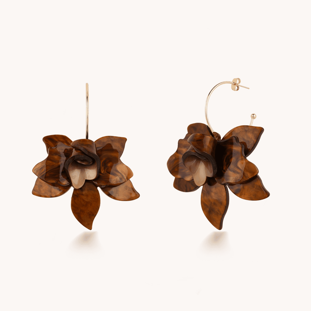 ARETES FLOR DE LOTO - 9079