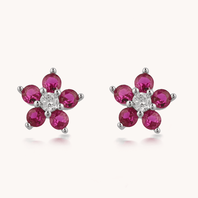 ARETES BLOOMING SILVER