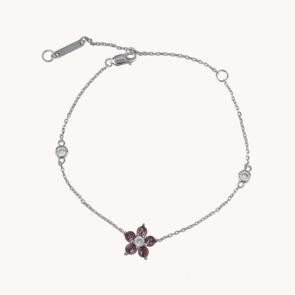 PULSERA FLOR ENCANTADA SILVER