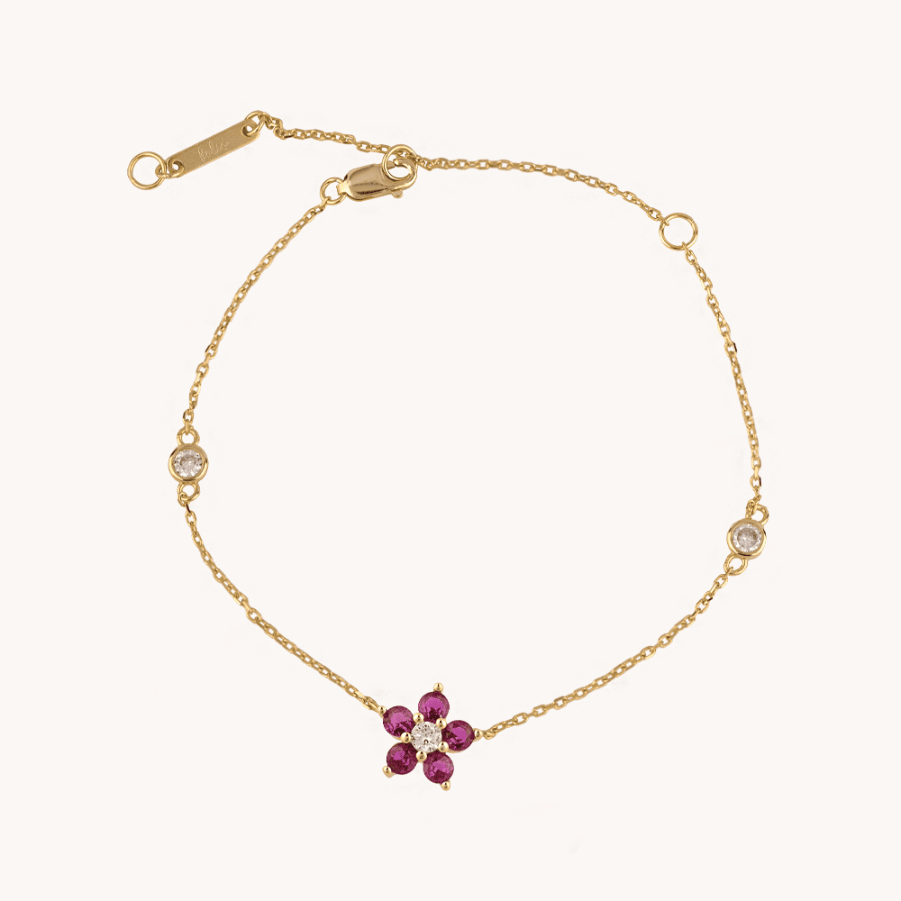 PULSERA FLOR ENCANTADA ROSE