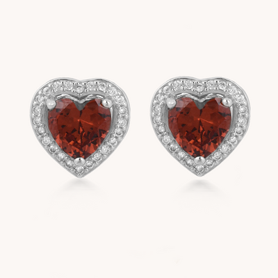 ARETES AMOR A PRIMERA VISTA GARNET