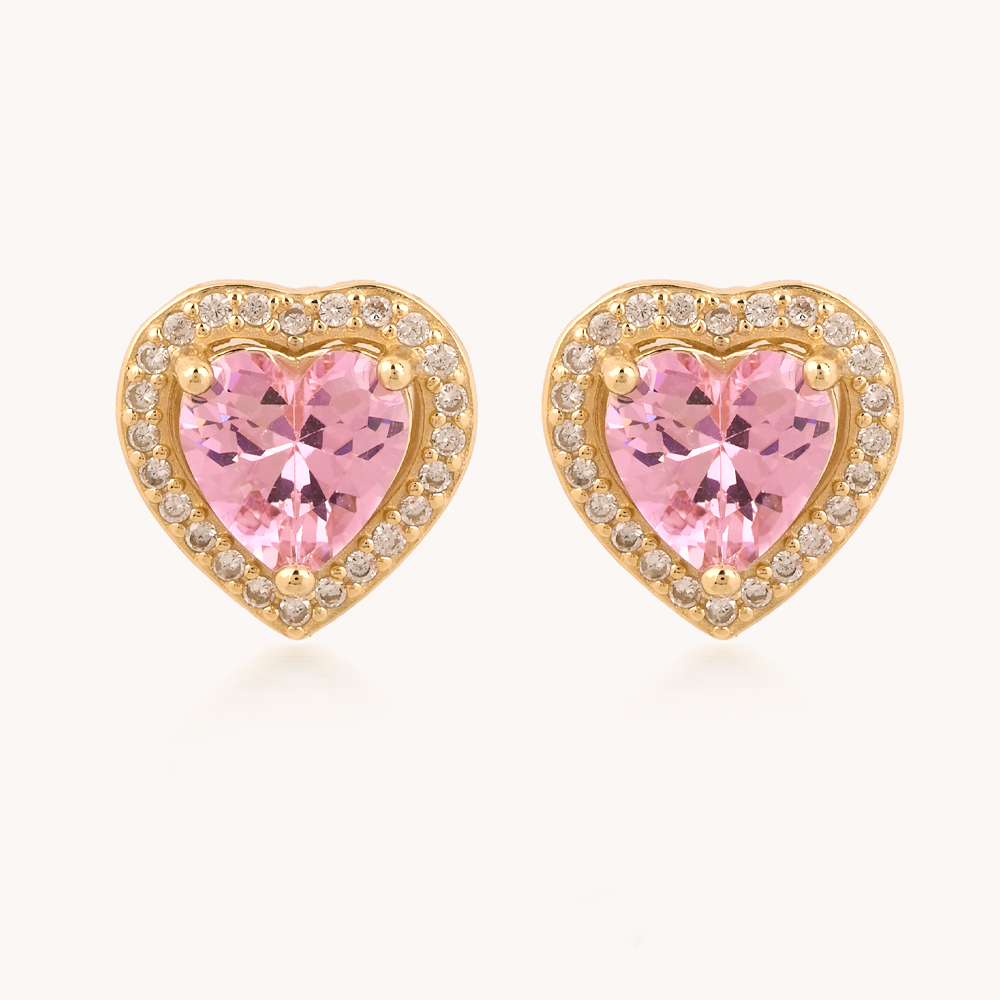 ARETES AMOR A PRIMERA VISTA PINK