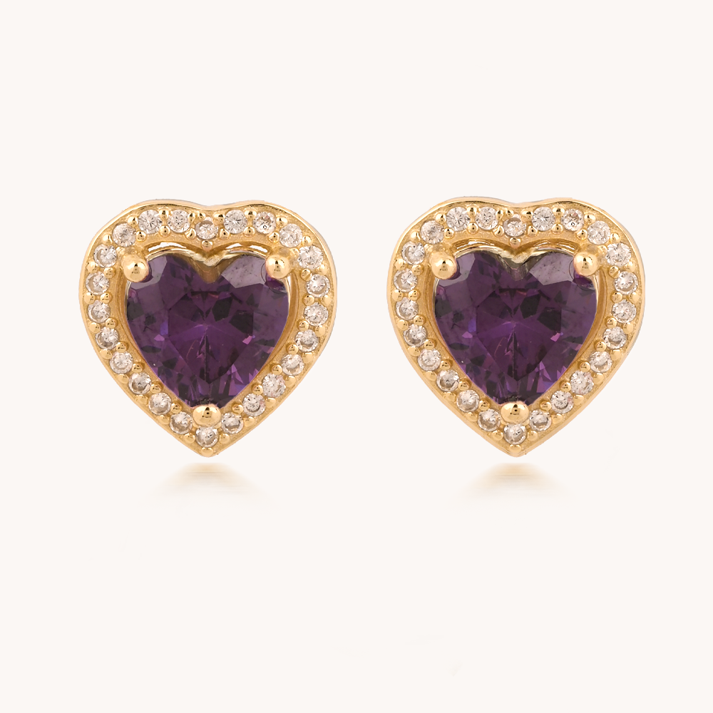 ARETES AMOR A PRIMERA VISTA VIOLET