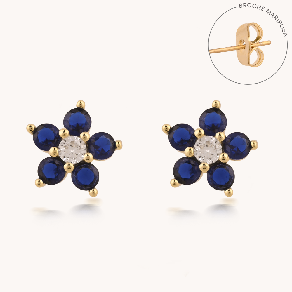 ARETES BLOOMING BLUE