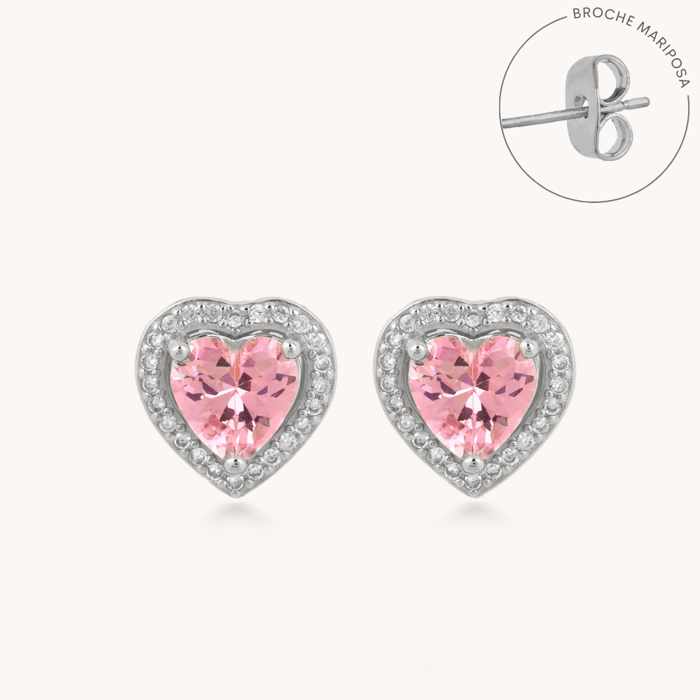 ARETES AMOR A PRIMERA VISTA PINK