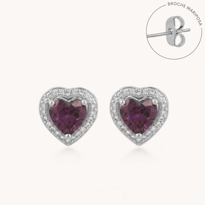 ARETES AMOR A PRIMERA VISTA VIOLET