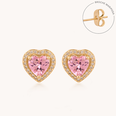 ARETES AMOR A PRIMERA VISTA PINK