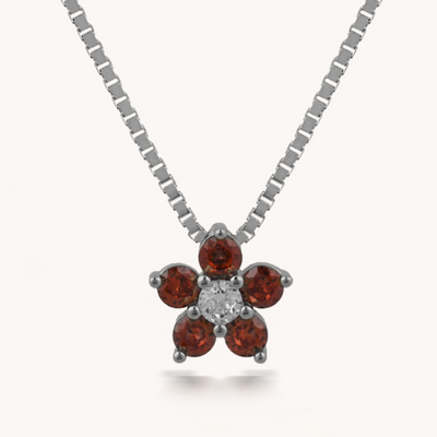 COLLAR ROSABELLA GARNET