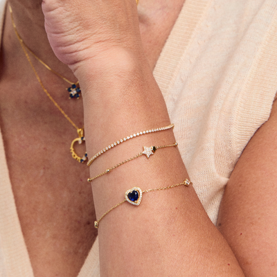 PULSERA LOVE VIBES BLUE - 9178
