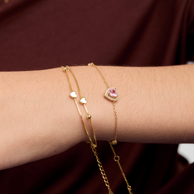 PULSERA LOVE VIBES PINK - 9175