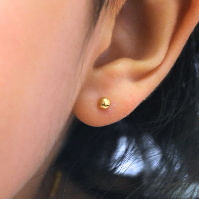 ARETE NEWBORN PARA BEBE-ORO 18K